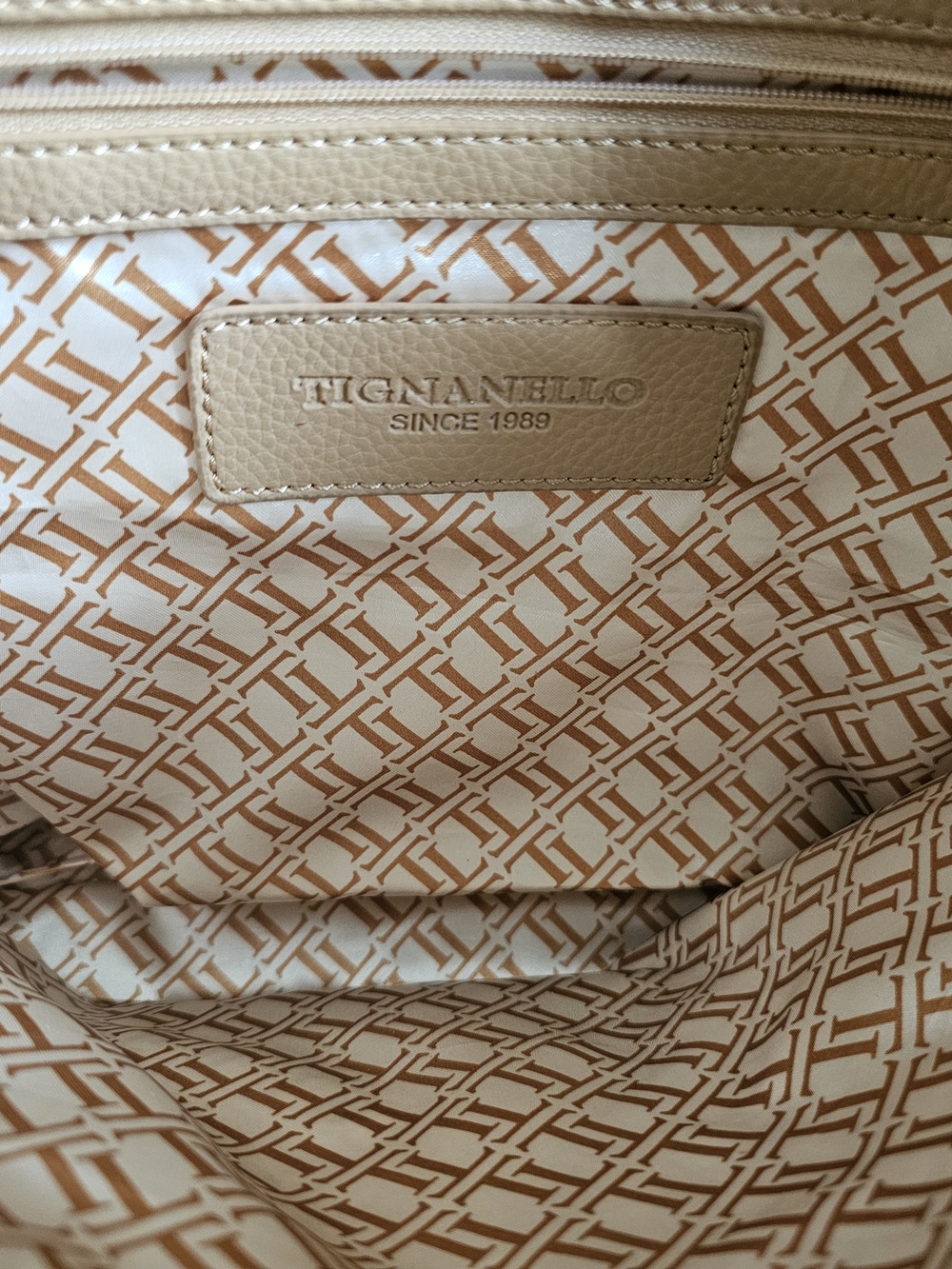 Two-Tone Black and Tan Everyday Tote - Picture 6 of 8